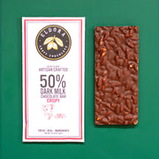 50% Dark Milk Crispy Chocolate Bar